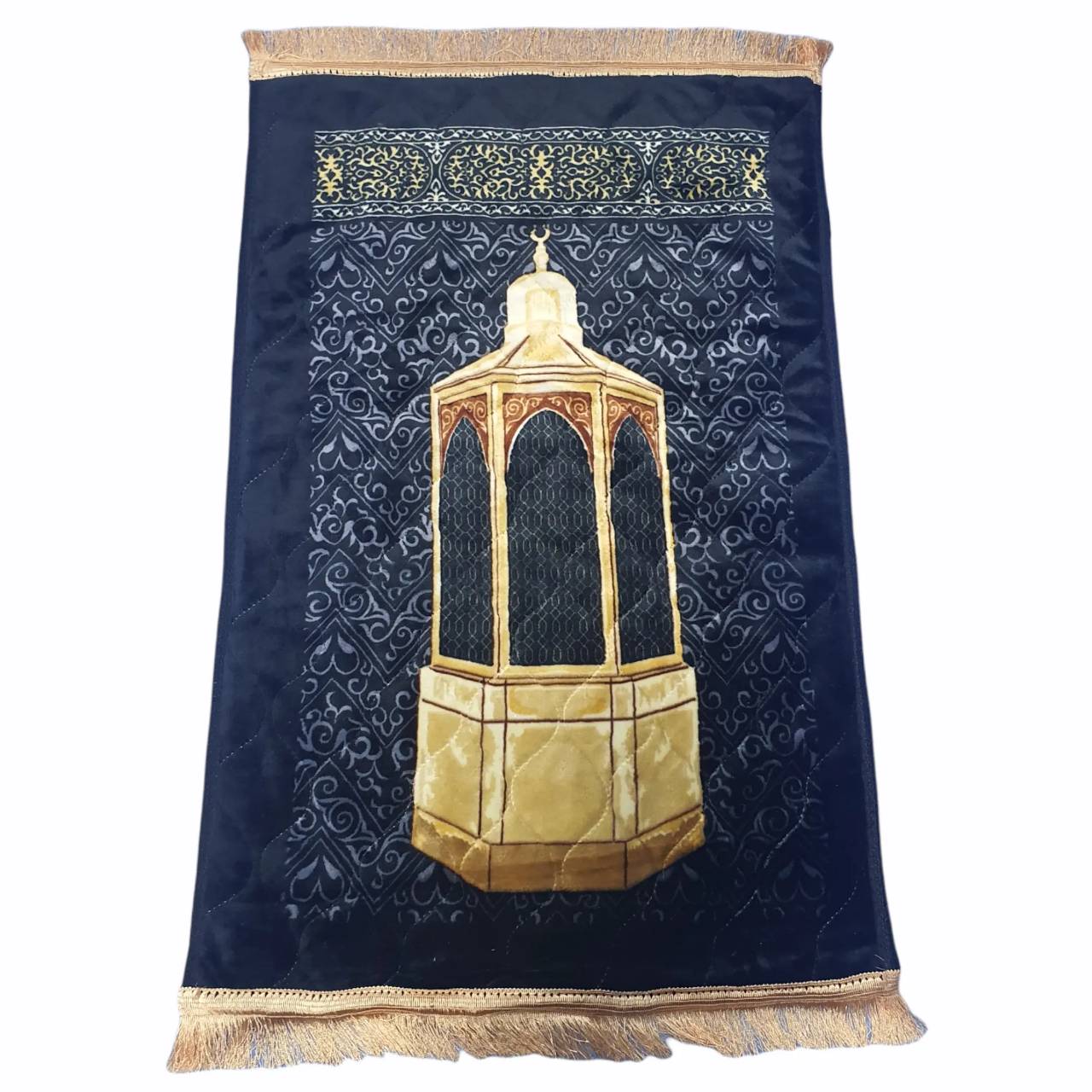 พรมปูละหมาด ลายกะบะห์  แบบหนานุ่ม Prayer mat, Kaaba pattern, thick and soft