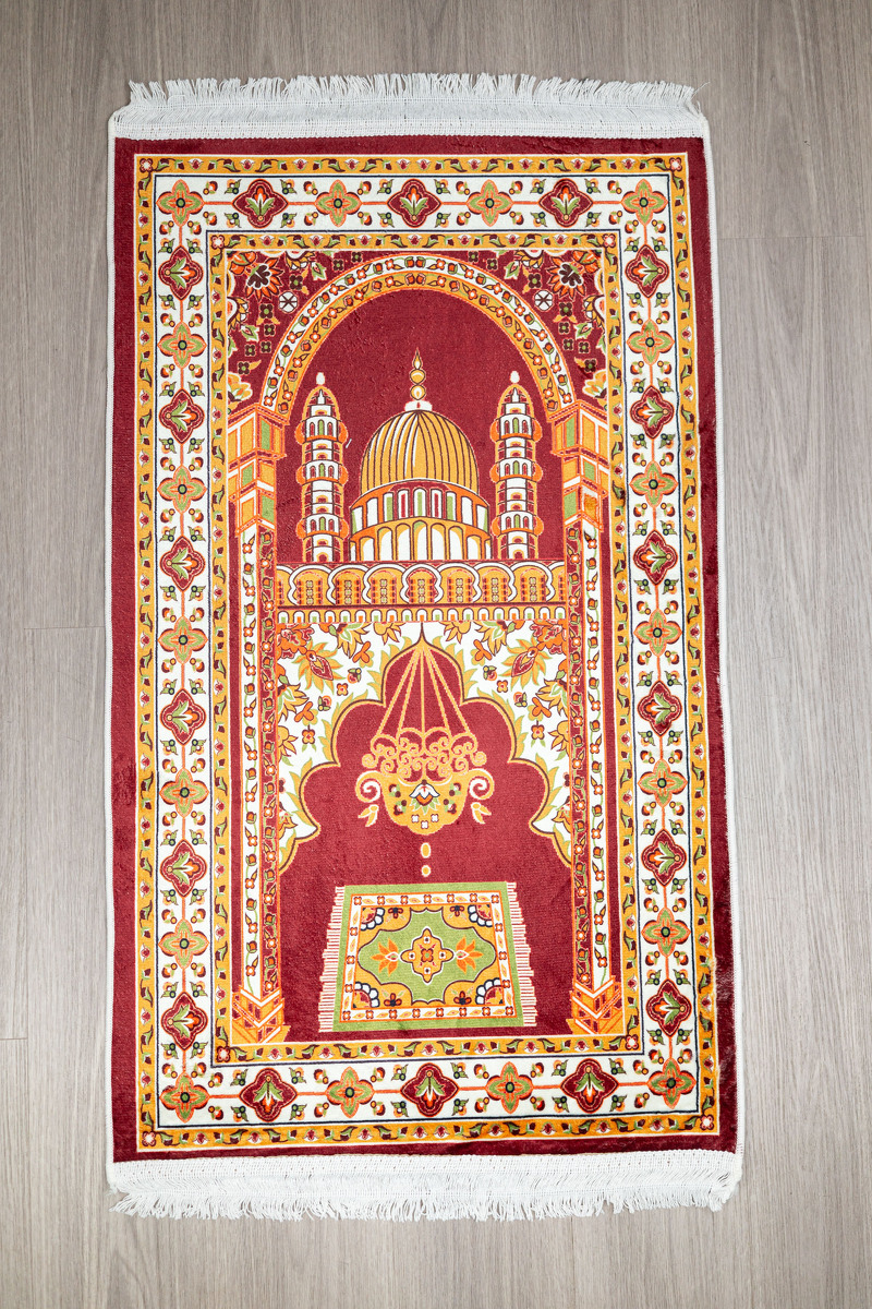 ผ้าปุละหมาด พรมปูละหมาด ขนาด66x110cm พร้อมส่ง ผ้าปุละหมาดอิสลาม