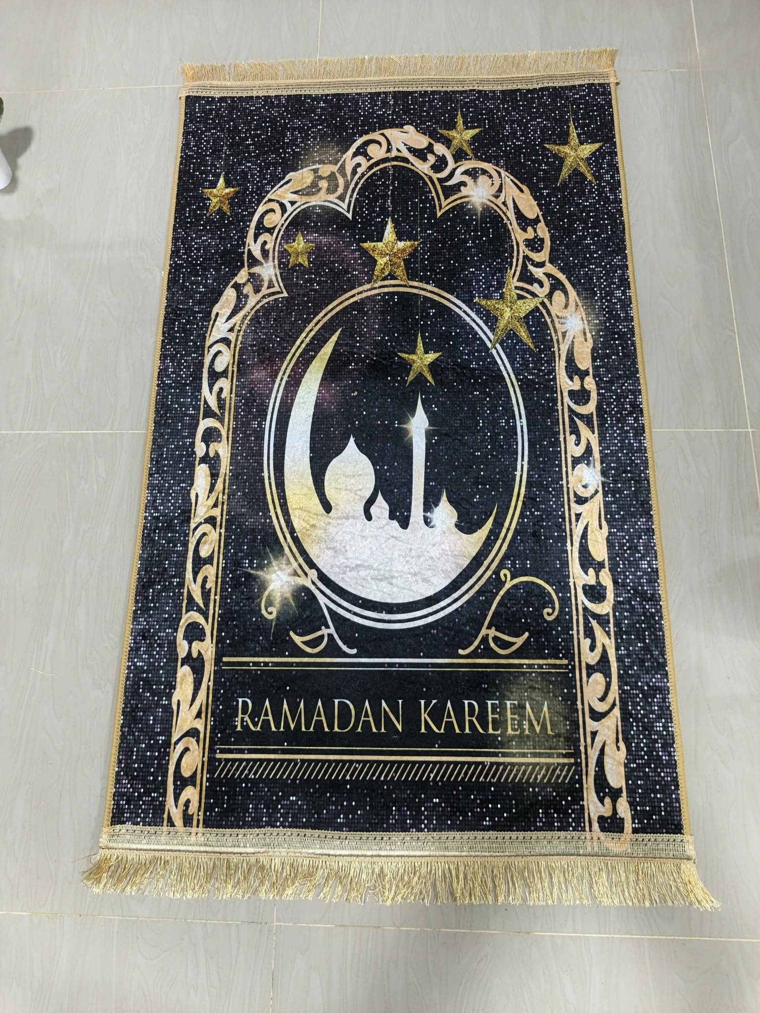 พรมปูละหมาด พรมละหมาด (ซาจาดะห์) พรมละหมาดดูไบ ขนาด70x110cm พร้อมส่ง