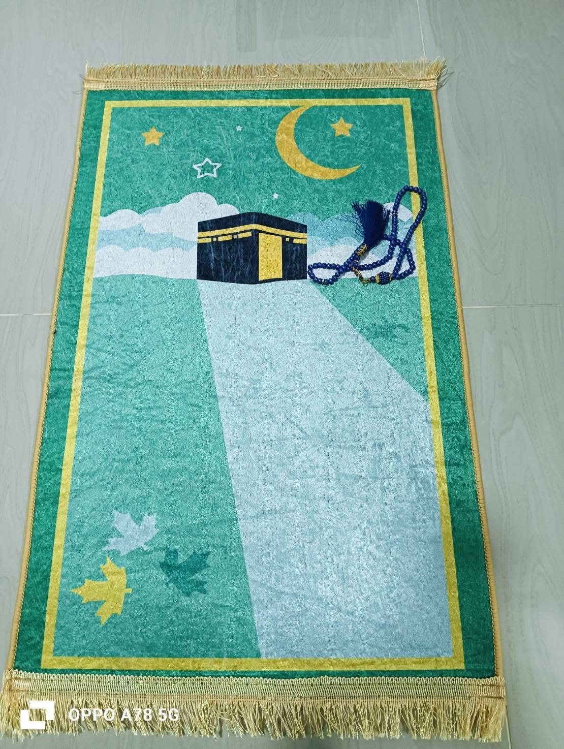 ผ้าปูละหมาดสำหรับเด็กอิสลาม พรมละหมาดเด็ก3D ขนาด 45x70cm