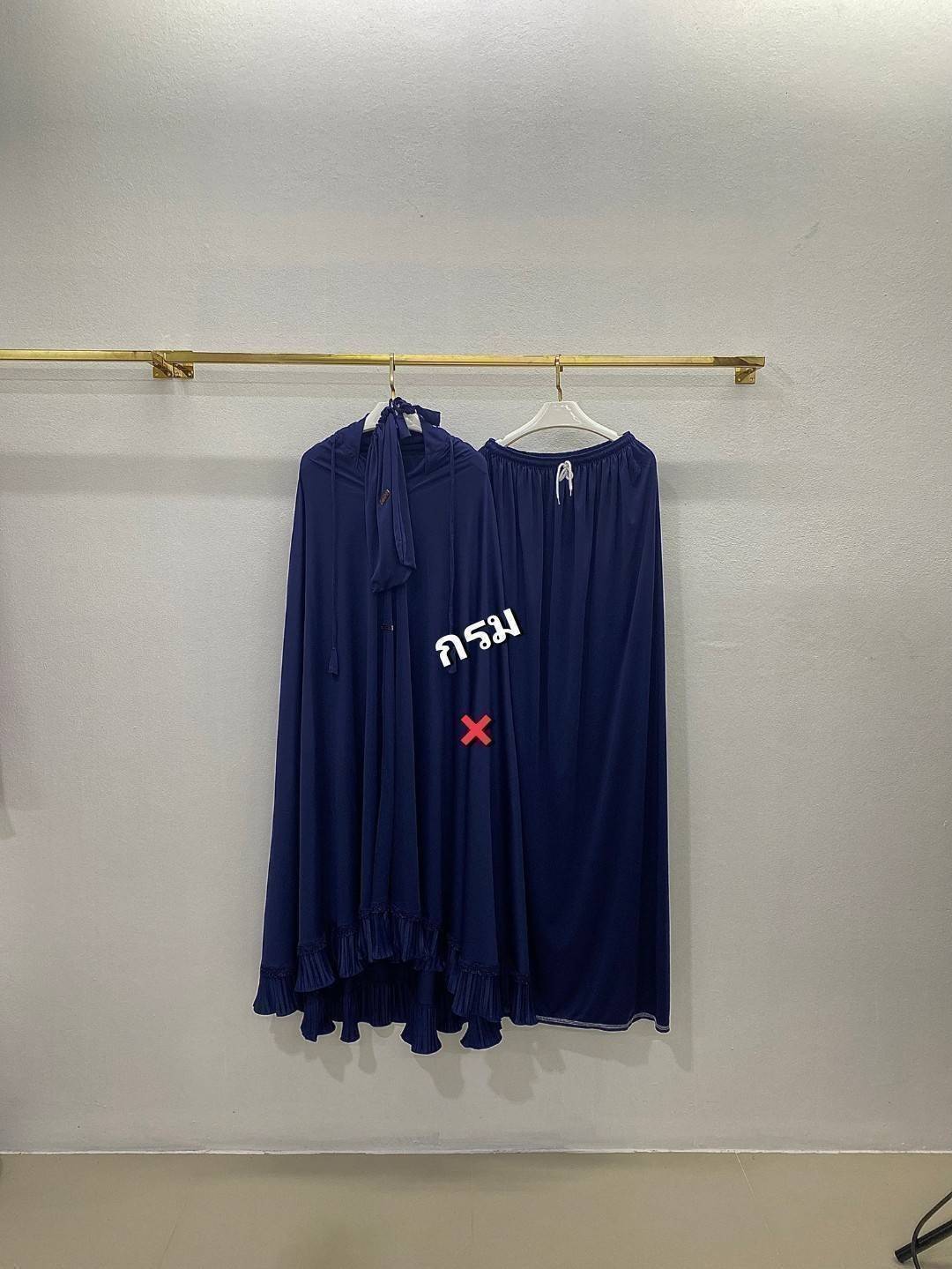 ผ้าละหมาดราคาถูก ชุดละหมาด ตะละกงพกพาพร้อมส่ง  FARIA อัดพลีท แต่งลูกไม้ เนื้อผ้า    Viscose premium