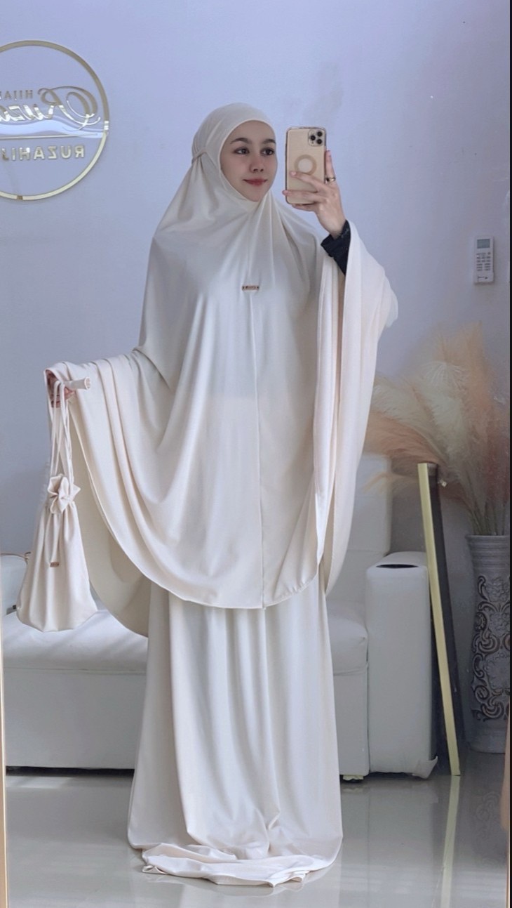 Talakong ตะละกงพกพา ชุดละหมาดนำเข้าราคาถูก ผ้าละหมาดพร้อมส่ง รุ่นTELEKUNG DHALIA