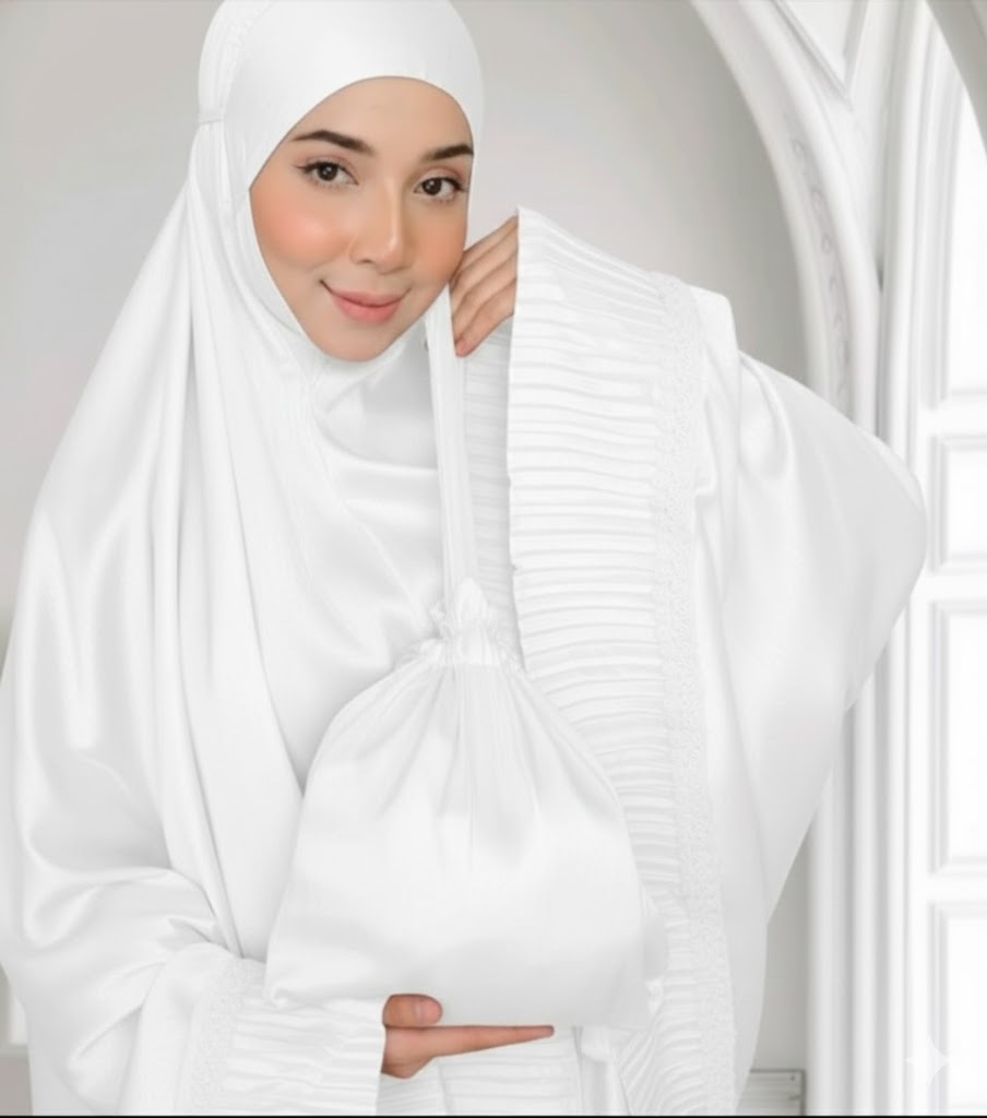 ชุดใส่ละหมาด ชุดละหมาดพกพา ตะละกง(talakong) ผ้าละหมาด telekungtravel ชุดละหมาดผู้ใหญ่