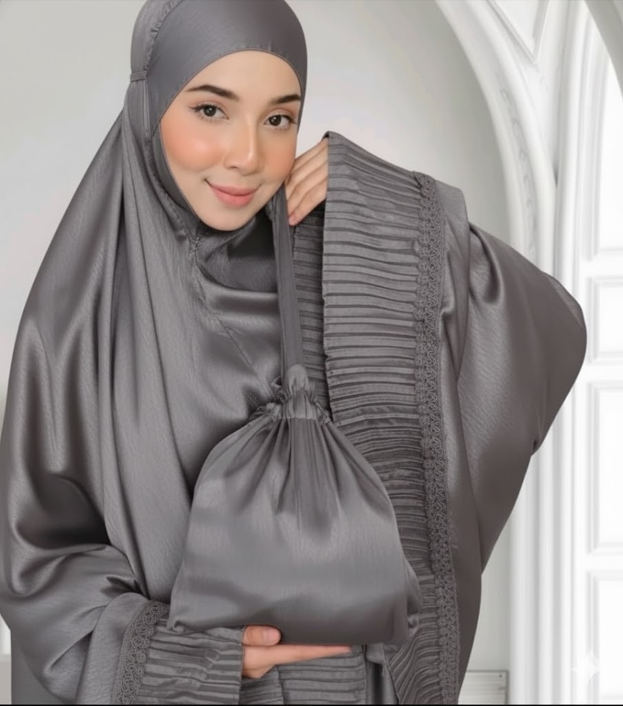 ชุดใส่ละหมาด ชุดละหมาดพกพา ตะละกง(talakong) ผ้าละหมาด telekungtravel ชุดละหมาดผู้ใหญ่